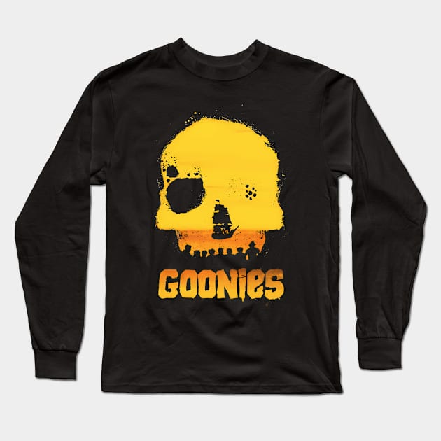 Skull The Goonies Long Sleeve T-Shirt by Jogja Istimewa